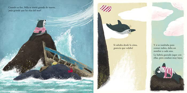 Ilustración de La roca de Mila y Carlos