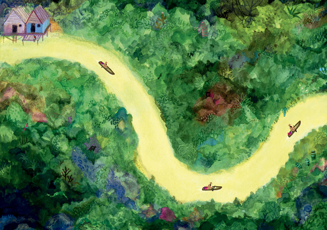Ilustración de Un libro de la selva