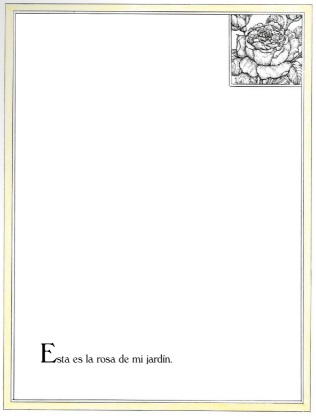 Ilustración de La Rosa de mi Jardín