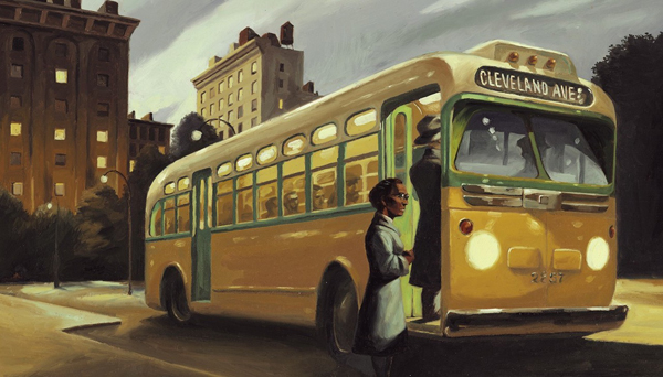 Ilustración de El autobús de Rosa