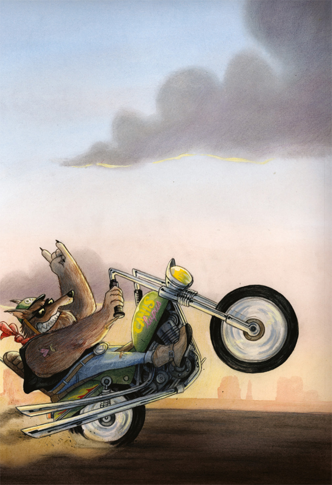 Ilustración de La feroz enciclopedia de los lobos