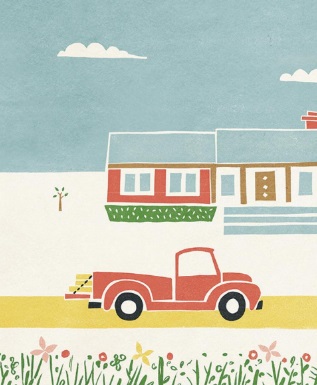 Ilustración de La vieja camioneta