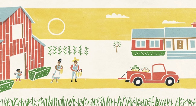 Ilustración de La vieja camioneta