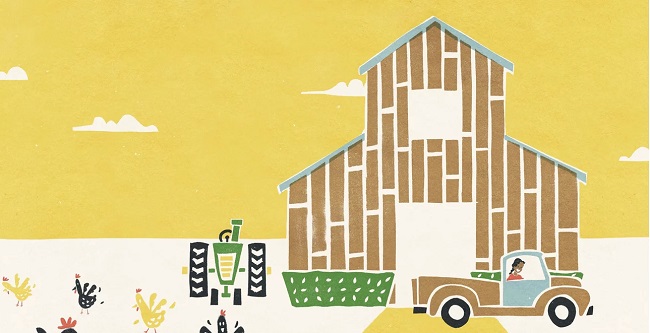 Ilustración de La vieja camioneta