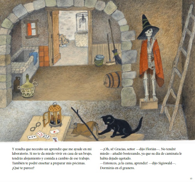 Ilustración de El aprendiz de brujo