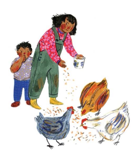 Ilustración de Las gallinas de Sonia