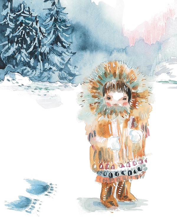 Ilustración de Akita y los grizzlies