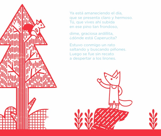 Ilustración de ¿Dónde está Caperucita?