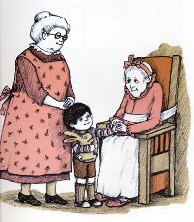 Ilustración de Abuela de arriba y abuela de abajo