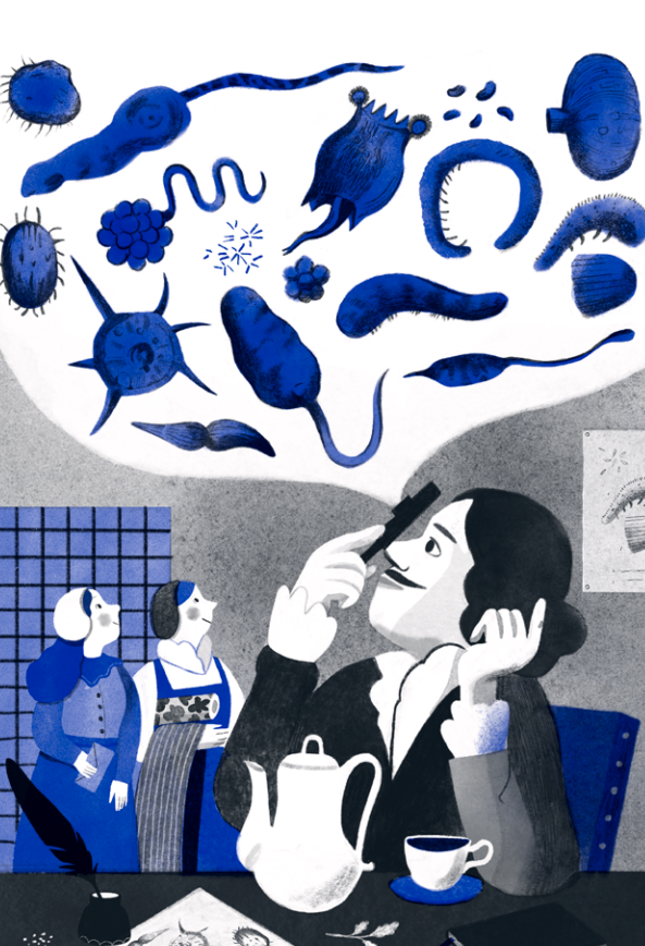 Ilustración de Héroes de la ciencia