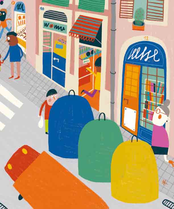 Ilustración de Un paseo por la ciudad