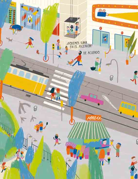 Ilustración de Un paseo por la ciudad