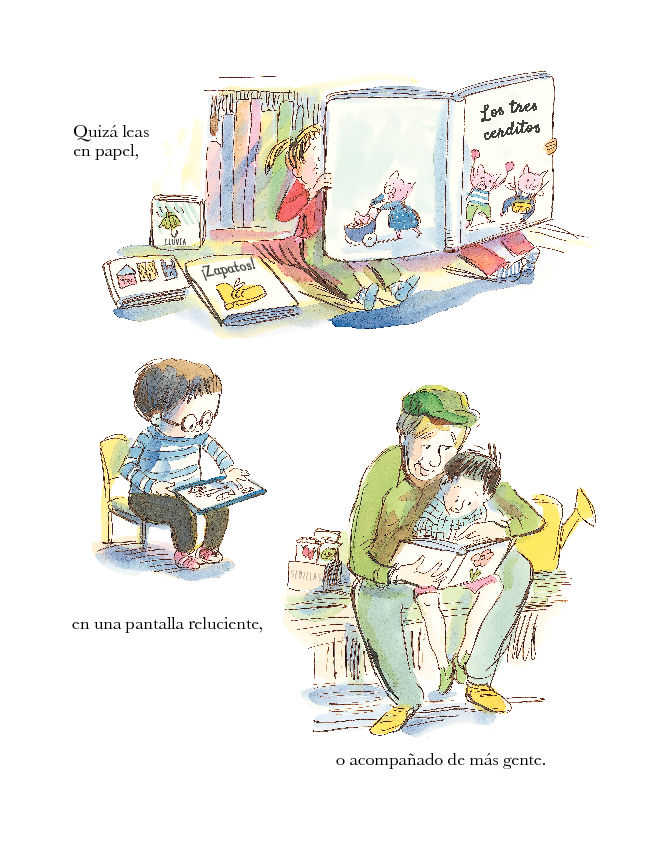 Ilustración de Eres un lector, eres un escritor