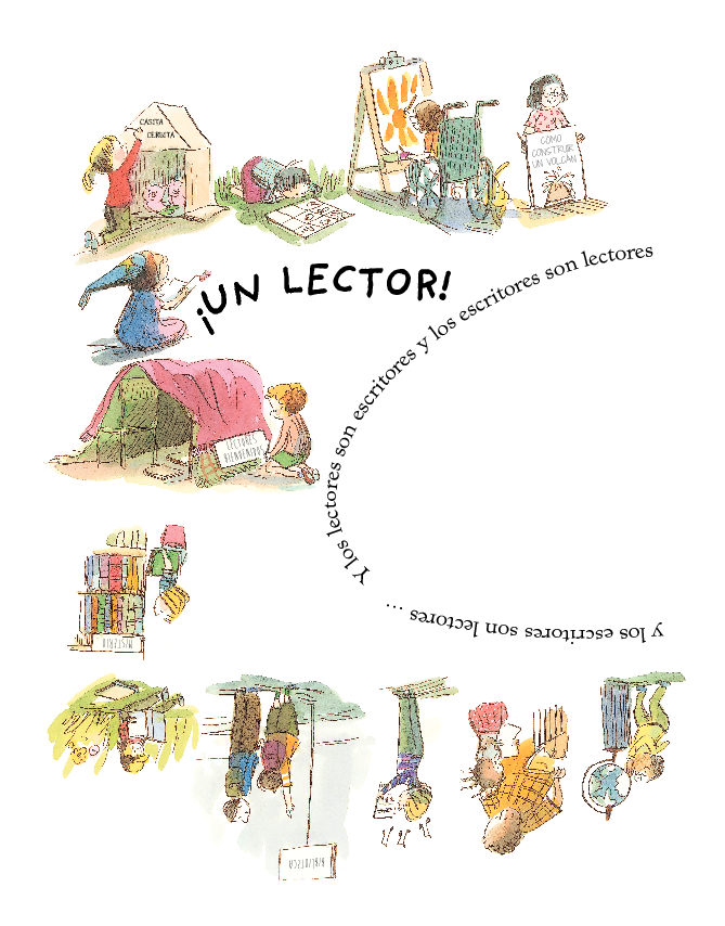 Ilustración de Eres un lector, eres un escritor