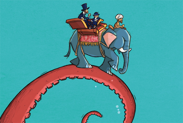 Ilustración de El maravilloso mundo de los libros