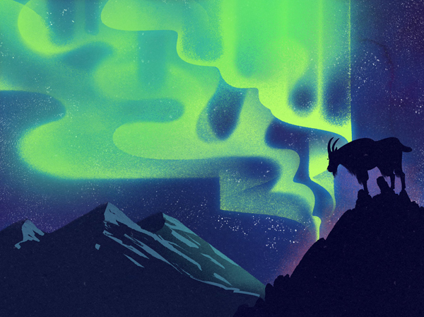 Ilustración de Maravillas del cielo nocturno