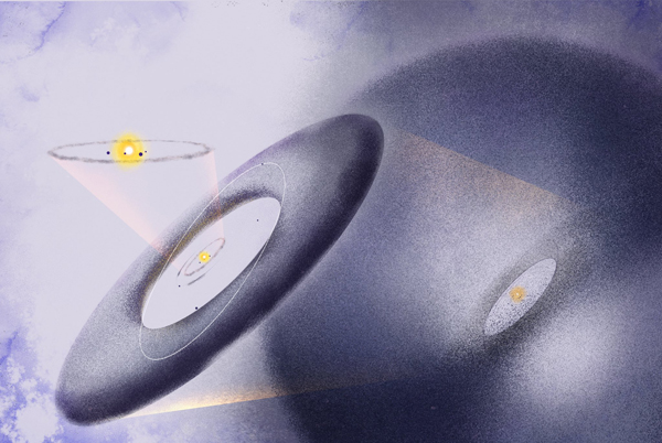 Ilustración de Maravillas del cielo nocturno