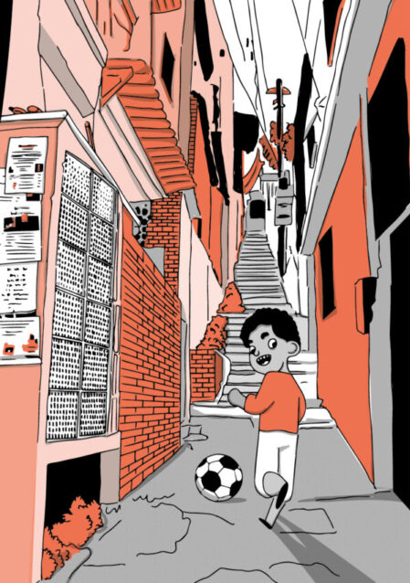 Ilustración de Garrincha: la alegría del pueblo