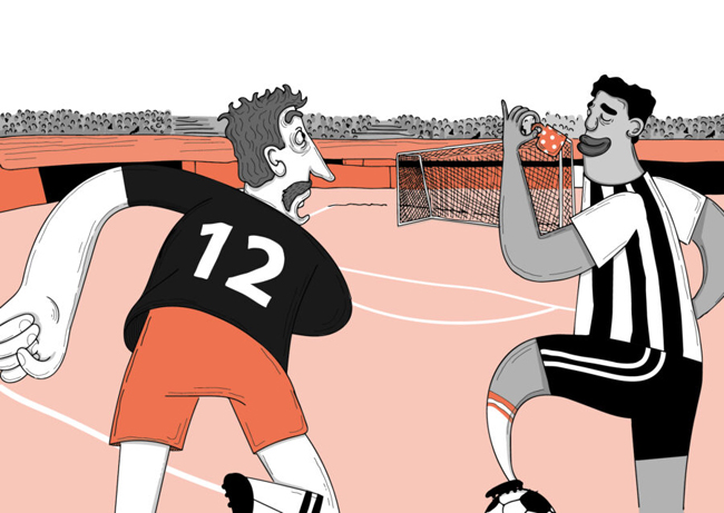 Ilustración de Garrincha: la alegría del pueblo