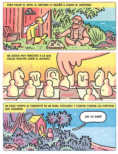 Ilustración de La pequeña genia y la partida de shatranj