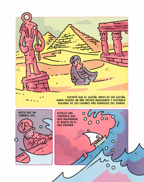 Ilustración de La pequeña genia y la partida de shatranj