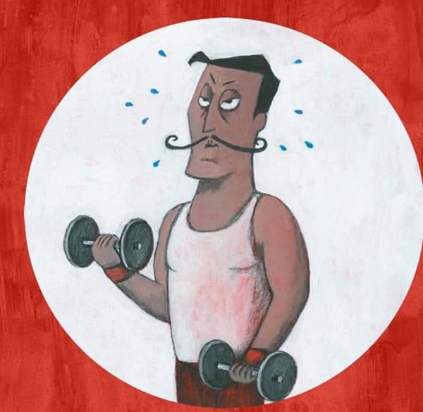 Ilustración de Nikolai el gimnasta y un ladrón muy plasta