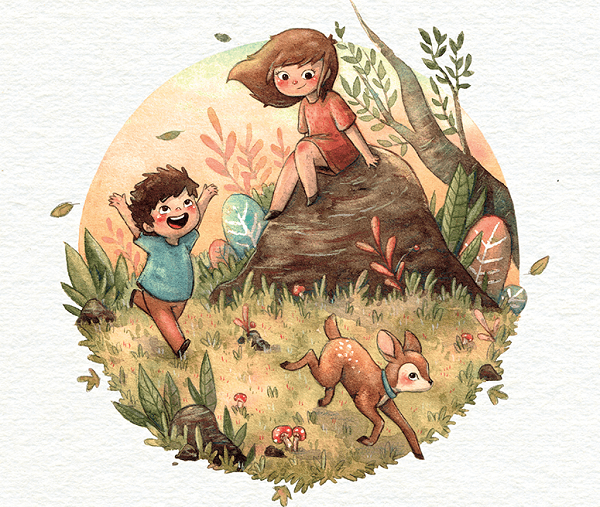 Ilustración de Saudade