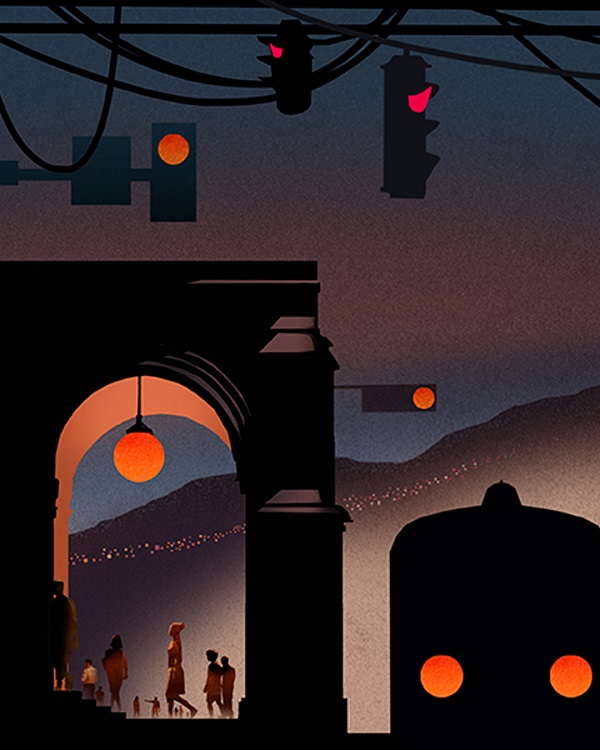 Ilustración de Quienes se marchan de Omelas