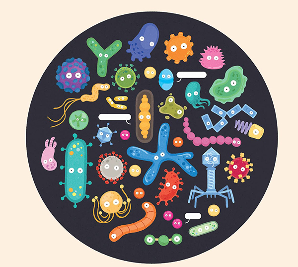 Ilustración de Los microbios y tú