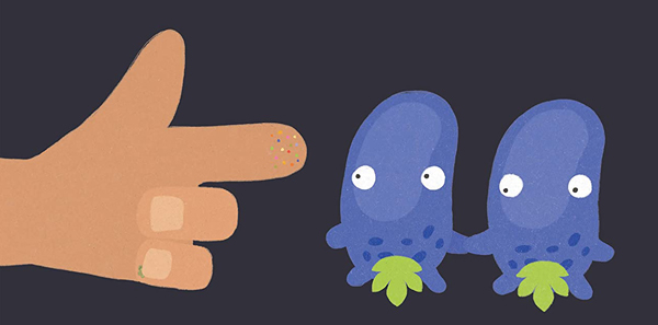 Ilustración de Los microbios y tú