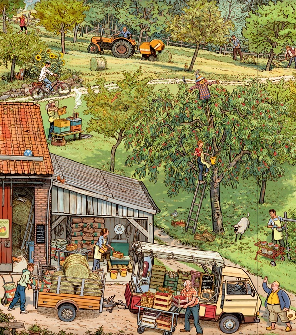 Ilustración de ¡Al mercado!