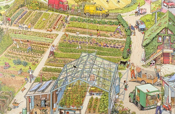 Ilustración de ¡Al mercado!