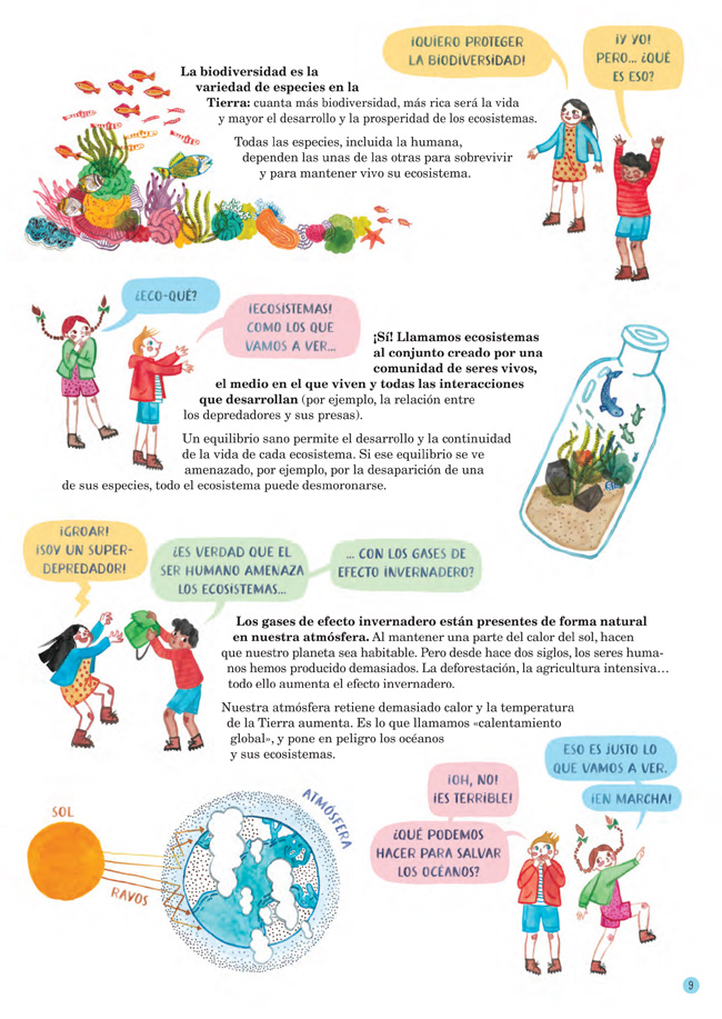 Ilustración de Océanos... y cómo salvarlos