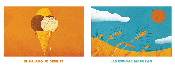 Ilustración de En verano / En invierno