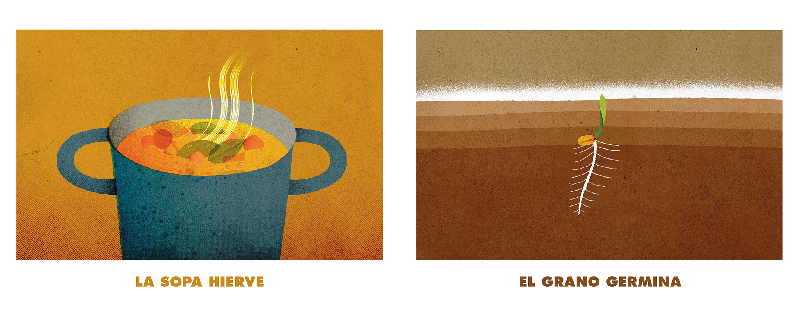 Ilustración de En verano / En invierno