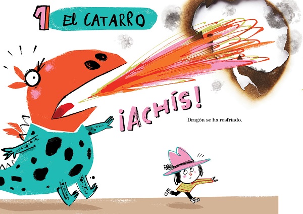 Ilustración de Mi vida con un dragón encendido