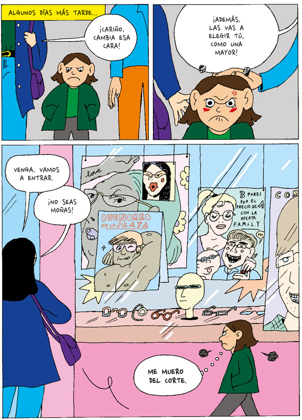 Ilustración de Violeta y las gafas mágicas