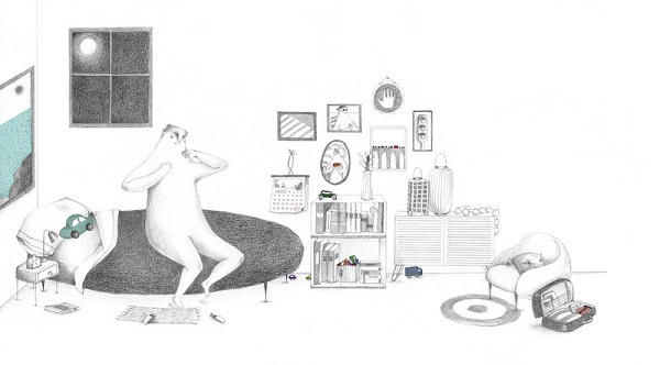 Ilustración de Un Señor Atasco