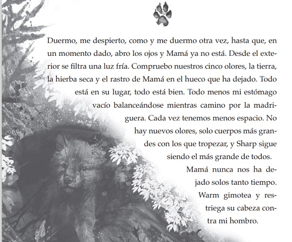 Ilustración de Un lobo llamado Wander