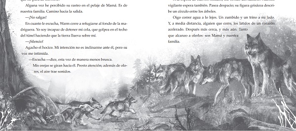 Ilustración de Un lobo llamado Wander