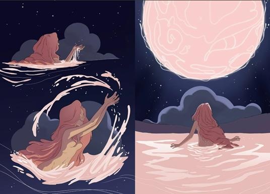 Ilustración de La hija de la Luna