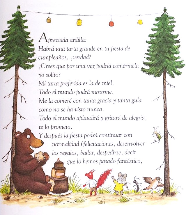 Ilustración de Cartas de la ardilla a la hormiga