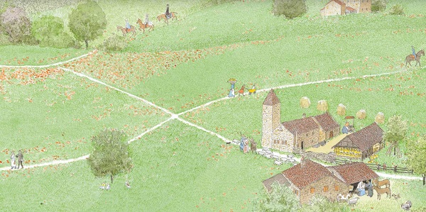 Ilustración de Los viajes. Italia