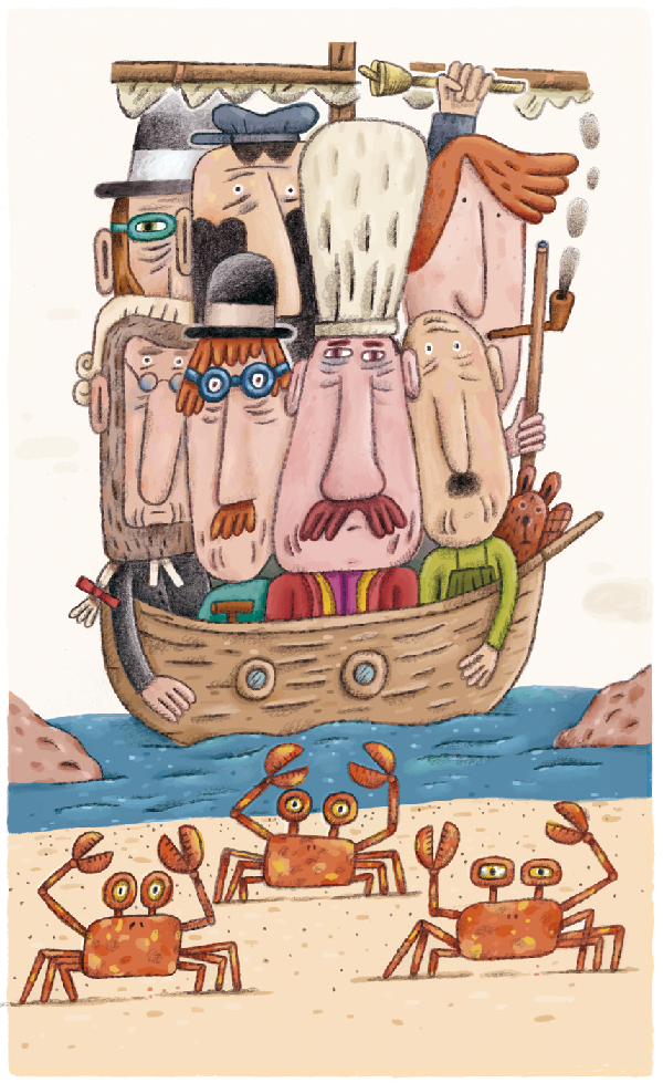 Ilustración de La caza del Tiburiente