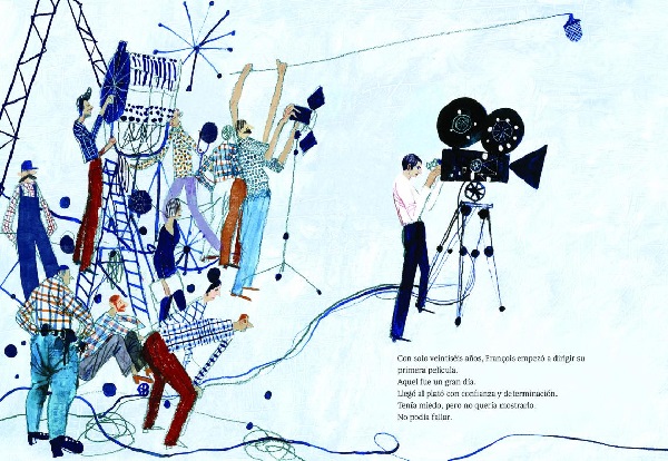 Ilustración de François Truffaut: el niño que amaba el cine