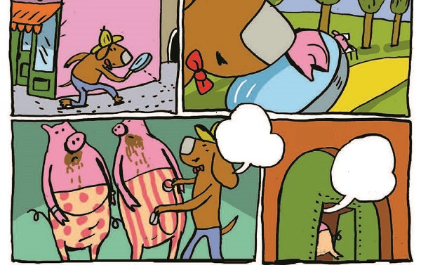 Ilustración de Capo y Pata. El inspector Joe
