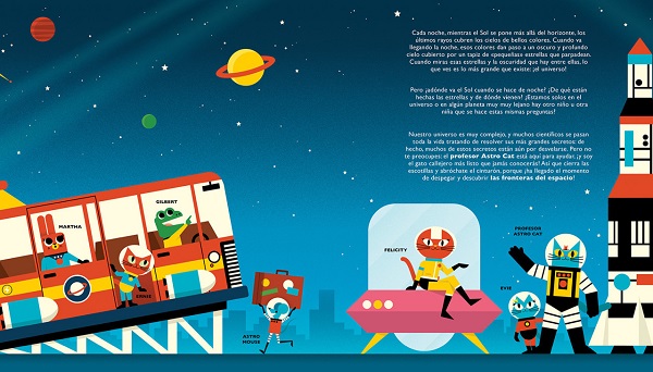 Ilustración de El profesor Astro Cat y las fronteras del espacio