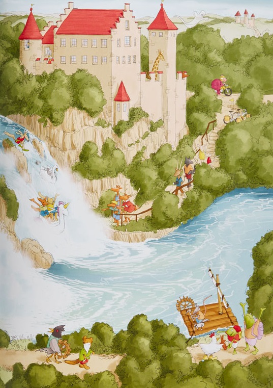 Ilustración de A lo largo del río