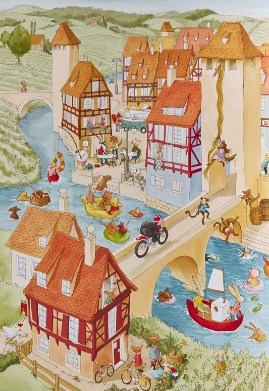 Ilustración de A lo largo del río