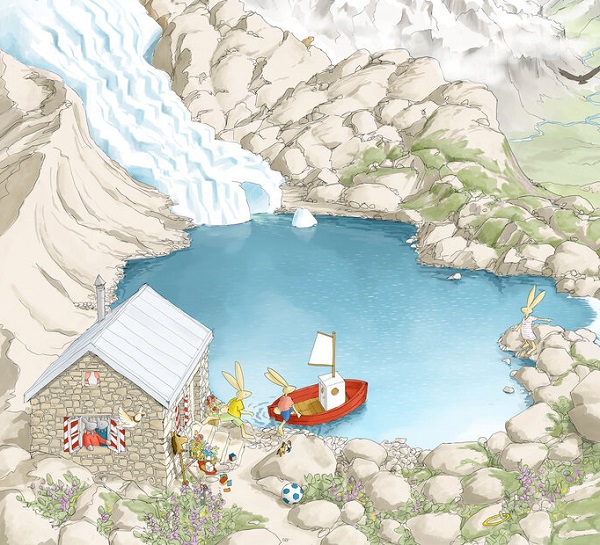 Ilustración de A lo largo del río
